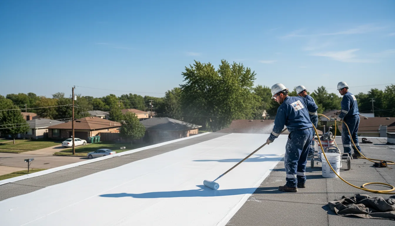 Commercial roof coating in Freistatt, MO near me